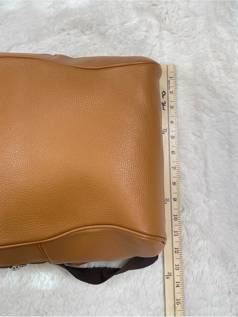 MARUSE Italy Full Grain Leather Laptop Backpack - Like New with Dust Bag